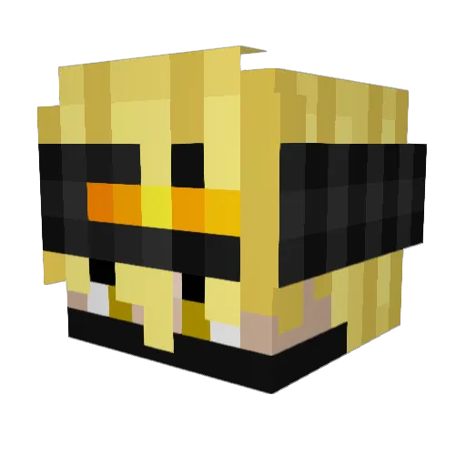pedrosanfo Minecraft avatar head, 3D render