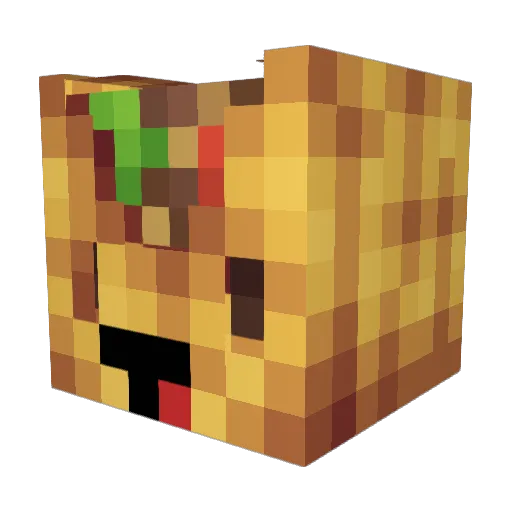 pedrosoares13 Minecraft avatar head, 3D render