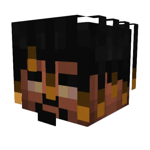 pedrosoutin Minecraft avatar head, 3D render