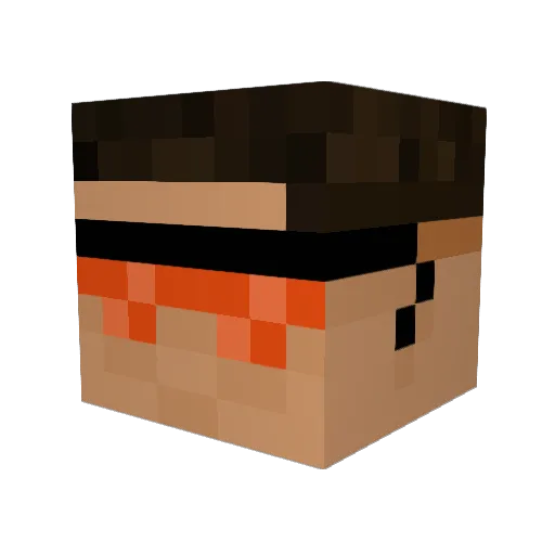pedrox1623 Minecraft avatar head, 3D render