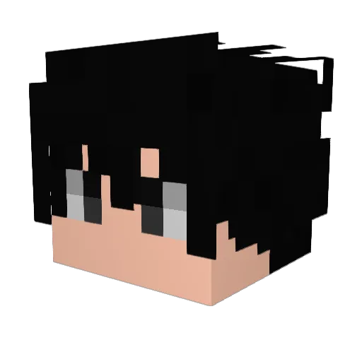 pedroxwfatal Minecraft avatar head, 3D render