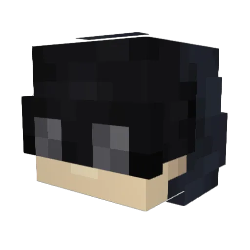pedruzn Minecraft avatar head, 3D render