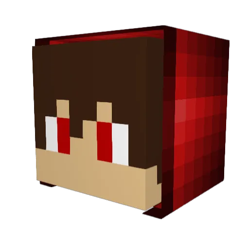 pedsssz Minecraft avatar head, 3D render