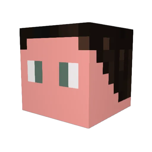peedro6969 Minecraft avatar head, 3D render