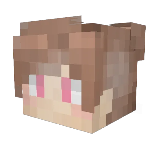 peeeanuts Minecraft avatar head, 3D render