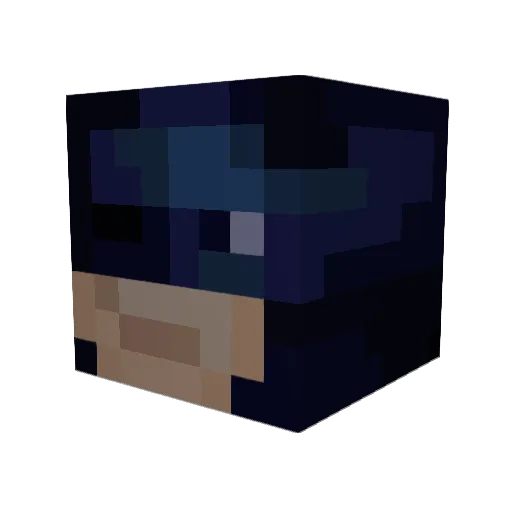 peeeeel Minecraft avatar head, 3D render