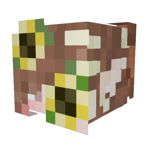peeekabooo2 Minecraft avatar head, 3D render