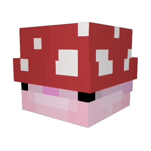 peeeku Minecraft avatar head, 3D render