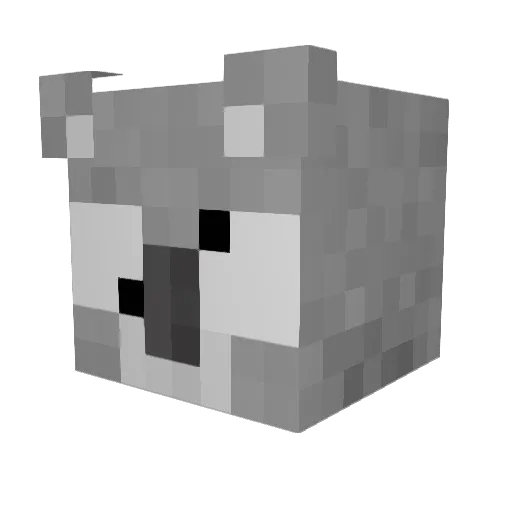 peefe Minecraft avatar head, 3D render