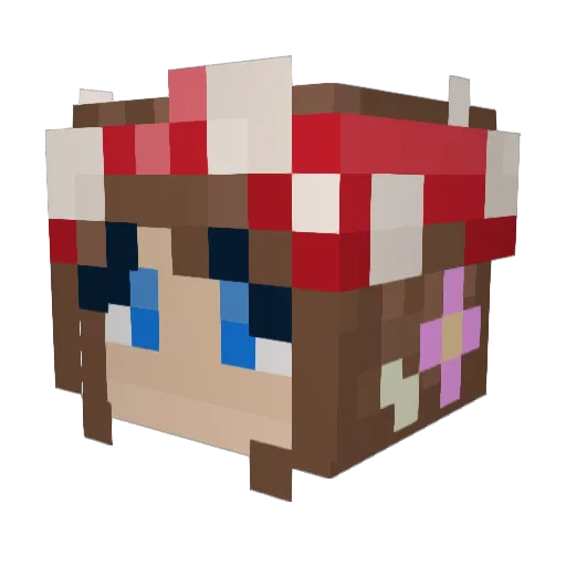 peefrog83 Minecraft avatar head, 3D render