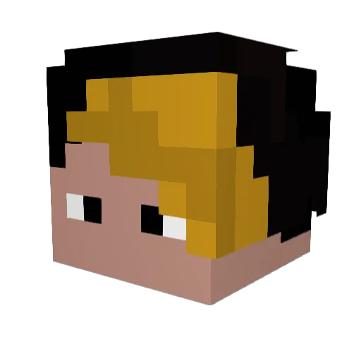 peeh_m Minecraft avatar head, 3D render
