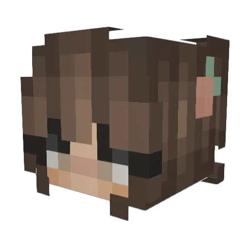 peejches Minecraft avatar head, 3D render