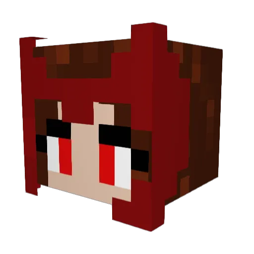 peejsterrr Minecraft avatar head, 3D render