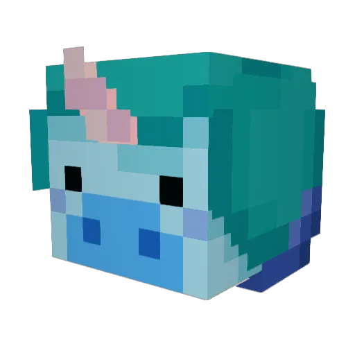 peelps Minecraft avatar head, 3D render