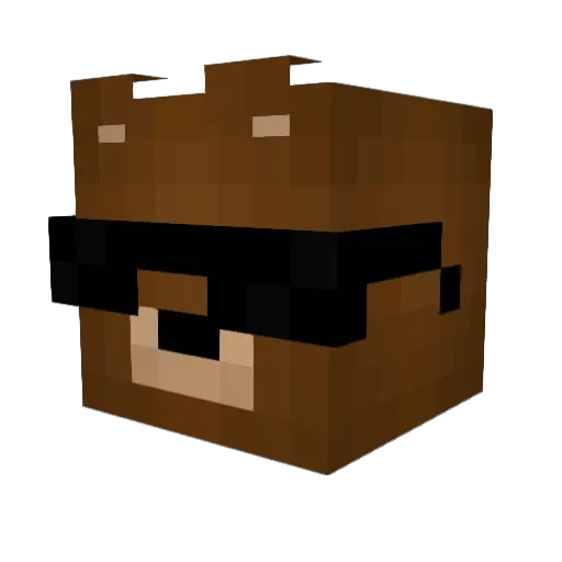 peep1019 Minecraft avatar head, 3D render