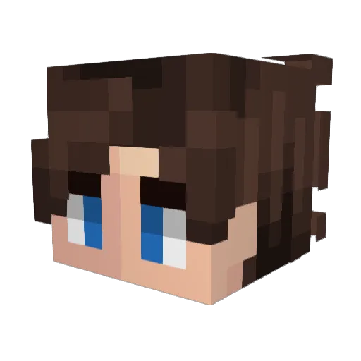 peep332 Minecraft avatar head, 3D render