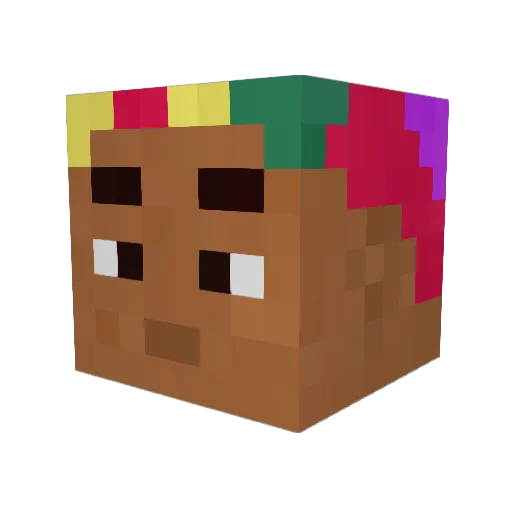 peeperzzz Minecraft avatar head, 3D render