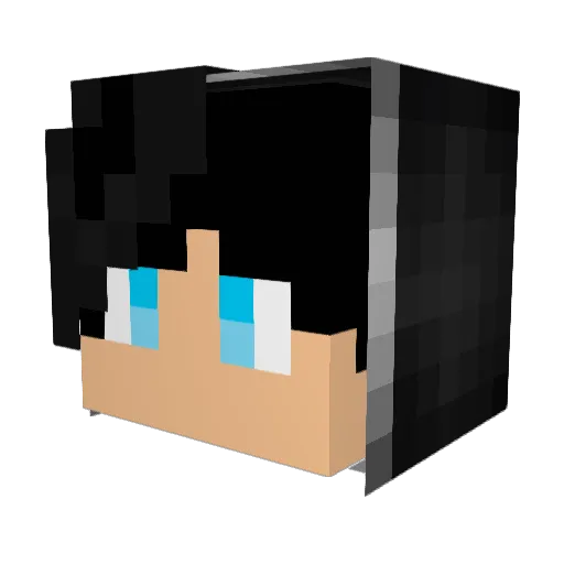 peepoHappy7 Minecraft avatar head, 3D render