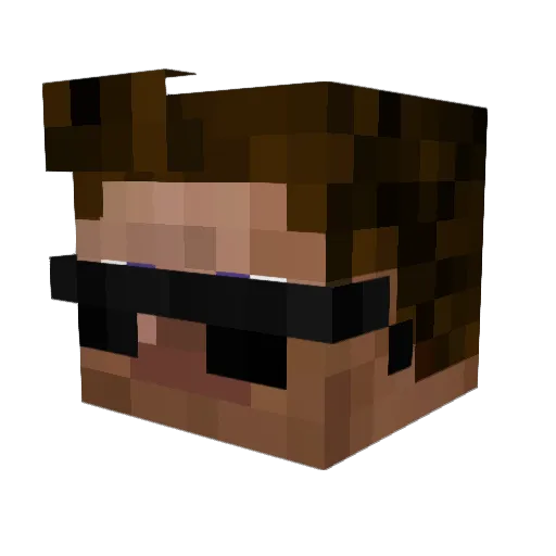 peepoSistah Minecraft avatar head, 3D render