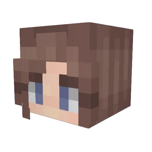 peepoWine Minecraft avatar head, 3D render