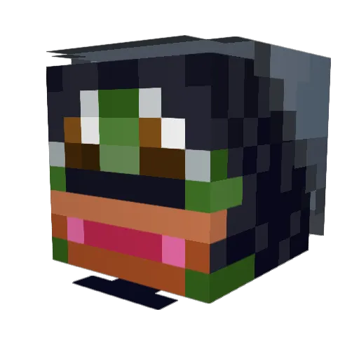 peepojohnny Minecraft avatar head, 3D render