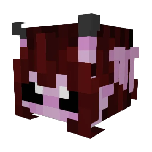 peepooluver Minecraft avatar head, 3D render