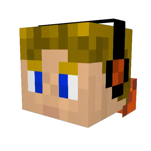 peeta_bread12 Minecraft avatar head, 3D render