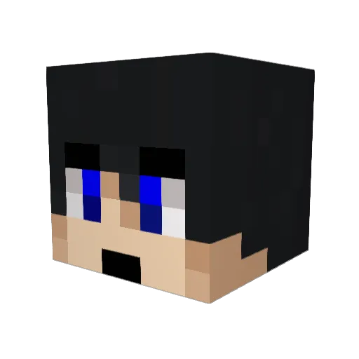 peeterz Minecraft avatar head, 3D render