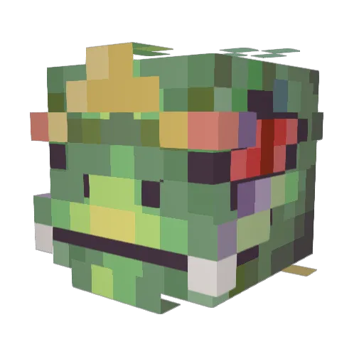 peetfoxx Minecraft avatar head, 3D render