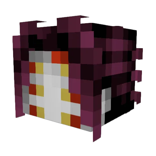 peftrr Minecraft avatar head, 3D render