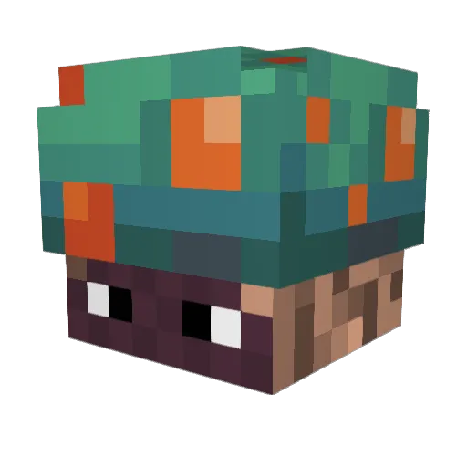 pegaqui Minecraft avatar head, 3D render