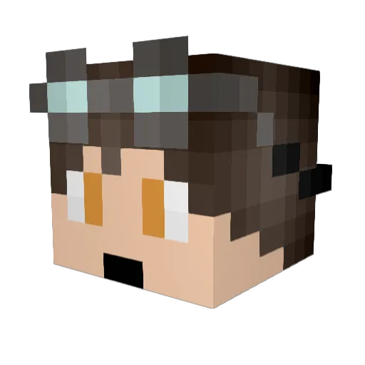 pegasen Minecraft avatar head, 3D render