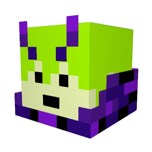 pegasns Minecraft avatar head, 3D render