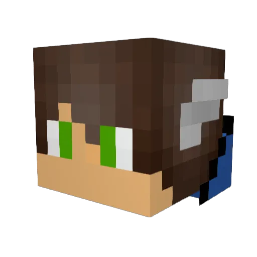 pegasys_ Minecraft avatar head, 3D render