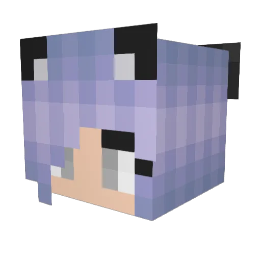 pegausxoxo Minecraft avatar head, 3D render