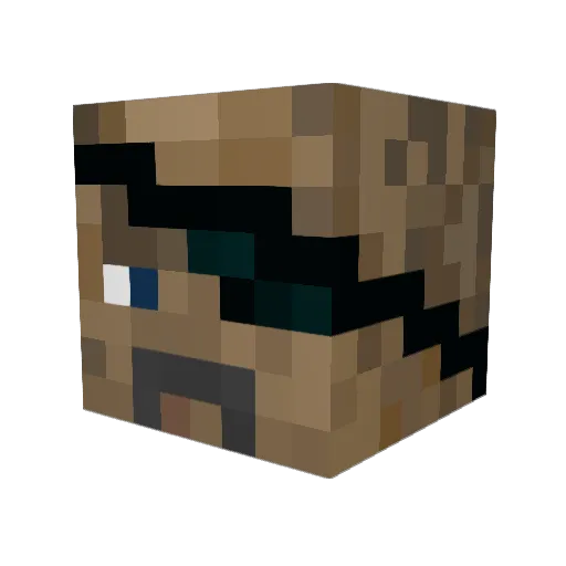 peglegftw Minecraft avatar head, 3D render