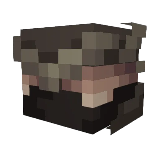 peido9999 Minecraft avatar head, 3D render
