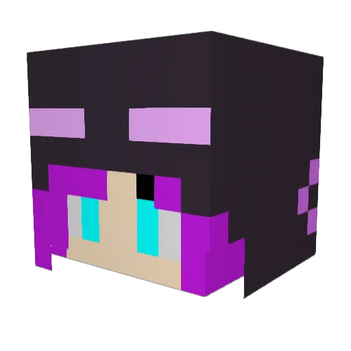 peijun Minecraft avatar head, 3D render