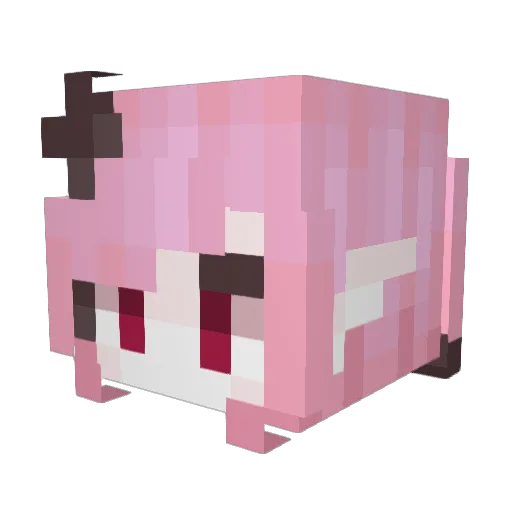 peilcan Minecraft avatar head, 3D render