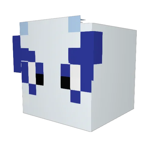 peiless Minecraft avatar head, 3D render