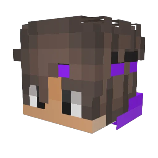 peinsquadounet Minecraft avatar head, 3D render