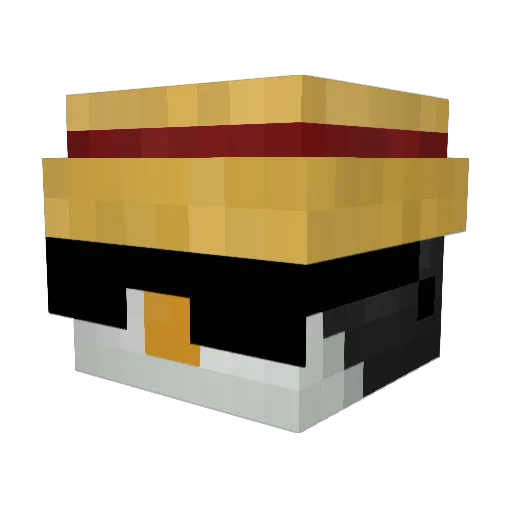 peircope Minecraft avatar head, 3D render