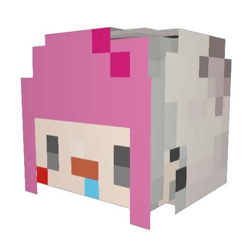 peiying87 Minecraft avatar head, 3D render