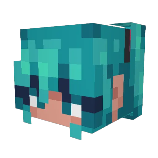 pekdao Minecraft avatar head, 3D render