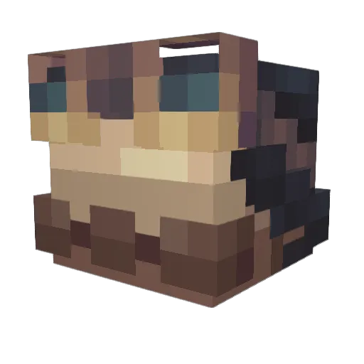 peki_eend Minecraft avatar head, 3D render