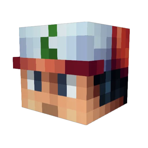 pekingeend666 Minecraft avatar head, 3D render
