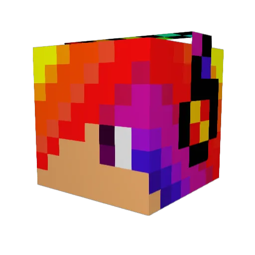 pekkas2 Minecraft avatar head, 3D render