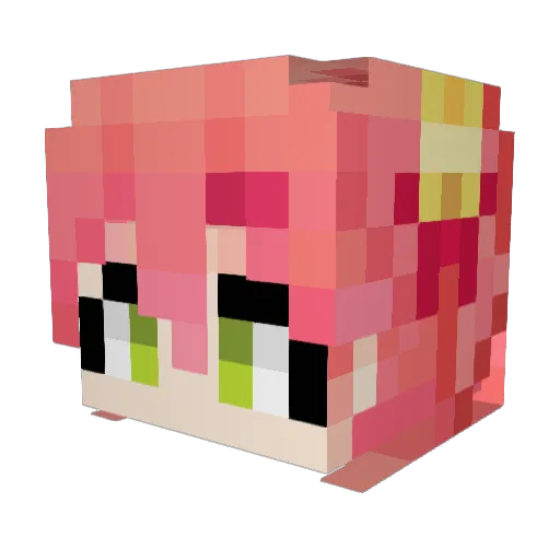 pekodayo Minecraft avatar head, 3D render