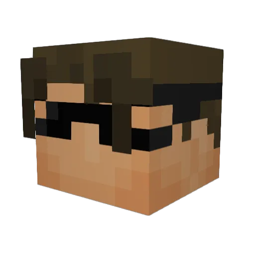 peksu02 Minecraft avatar head, 3D render