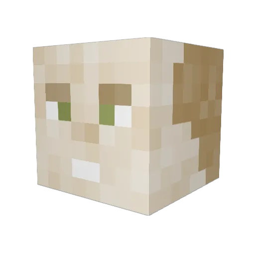 pelao_mg Minecraft avatar head, 3D render